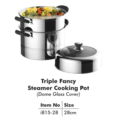 Triple Fancy Steamer Dome